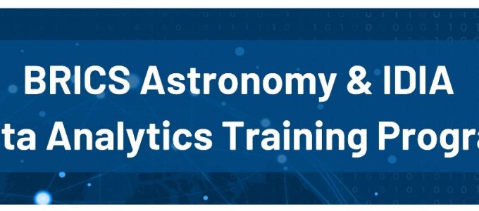 Call for Application: BRICS Astronomy & IDIA Data Analytics Training Program